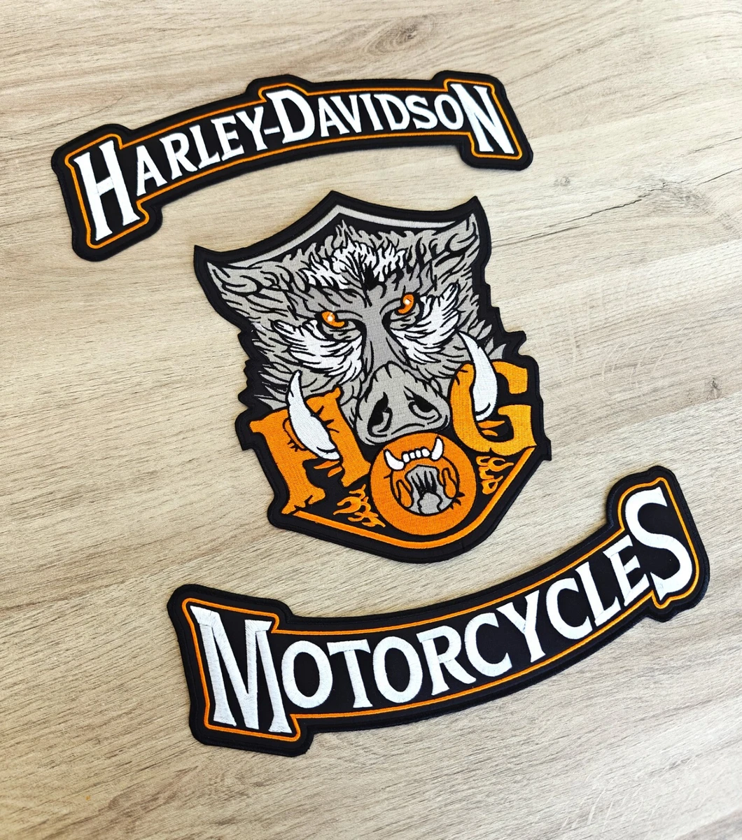 Harley Davdson Pack Patch Arrére Thermocollant En Color Nor_pour Les