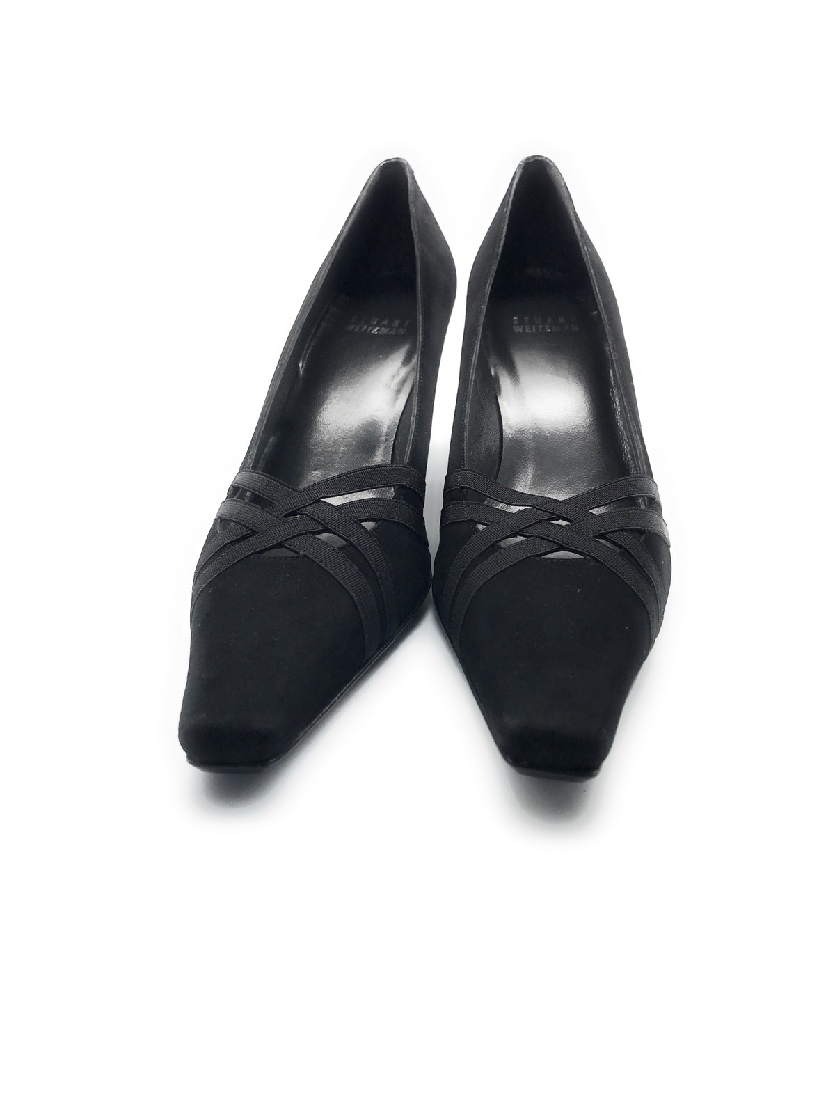 STUART WEITZMAN POINTY TOE SUEDE PATENT KITTEN LEATHER KITTEN PATENT HEEL PUMP Sz 7 913df8 STUART WEITZMAN POINTY TOE SUEDE PATENT KITTEN LEATHER KITTEN PATENT HEEL PUMP Sz 7 913df8