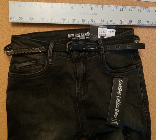 Streetwear Society High Rise Skinny Jeans Black NWT Size 1 - Picture 7 of 9