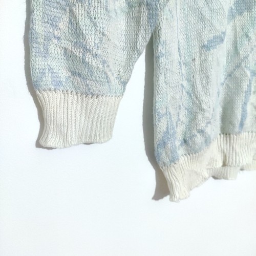 Vintage hellblau Rundhals Pullover Pulli Medium Rippfutter Casual Style - Bild 7 von 10