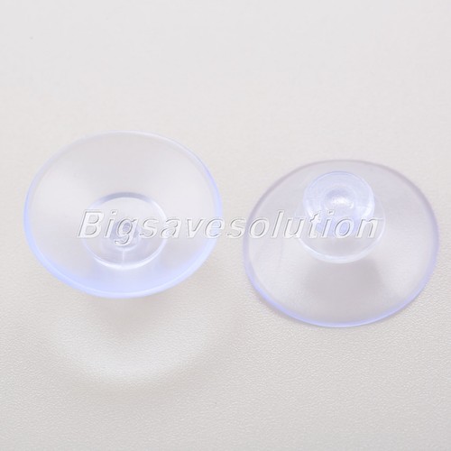 100pcs Clear Suction Cup Sucker Holder 20mm Wall Fridge Hook Hanger Rubber HQ - Picture 12 of 12