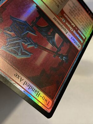 MTG Two-Handed Axe Sweeping Cleave *FOIL* Commander Legends