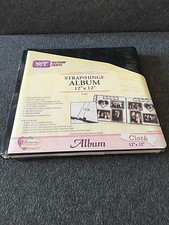 Scrapbooking Album Memories Forever 12" x 12" Cloth Strap/Hinge Black Acid Free