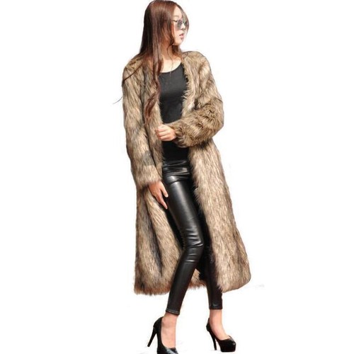 Moda Para mujeres Imitación Piel Medio Largo Trinchera Invierno Ocio Exterior Abrigos Vestido Trabajo - Imagen 4 de 6