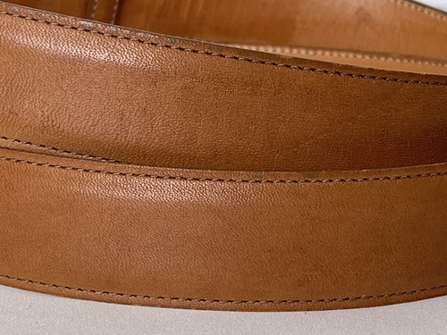 SAS Genuine Leather Belt 51 Size 42 Brown with Brass Buckle Made in USA - Picture 5 of 10