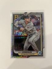 2024 Bowman Chrome Nick Gonzalez Rookie Mega Mojo Refractor #62 Pittsburgh RC