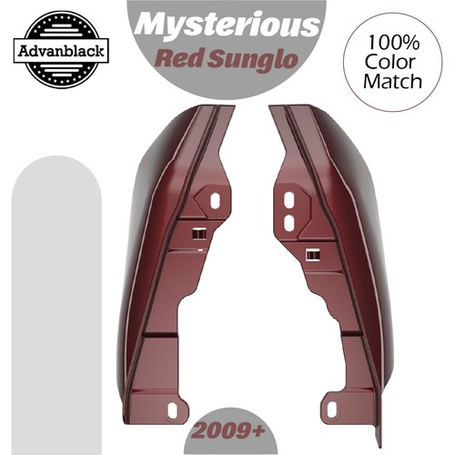 Misterioso deflector de aire rojo brillante marco medio para 2009+ Harley Street Road Glide - Imagen 10 de 10