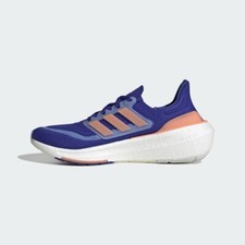 Size 12- Adidas Unisex Ultraboost Light Running Shoe, Lucid Blue/Coral Fusion.