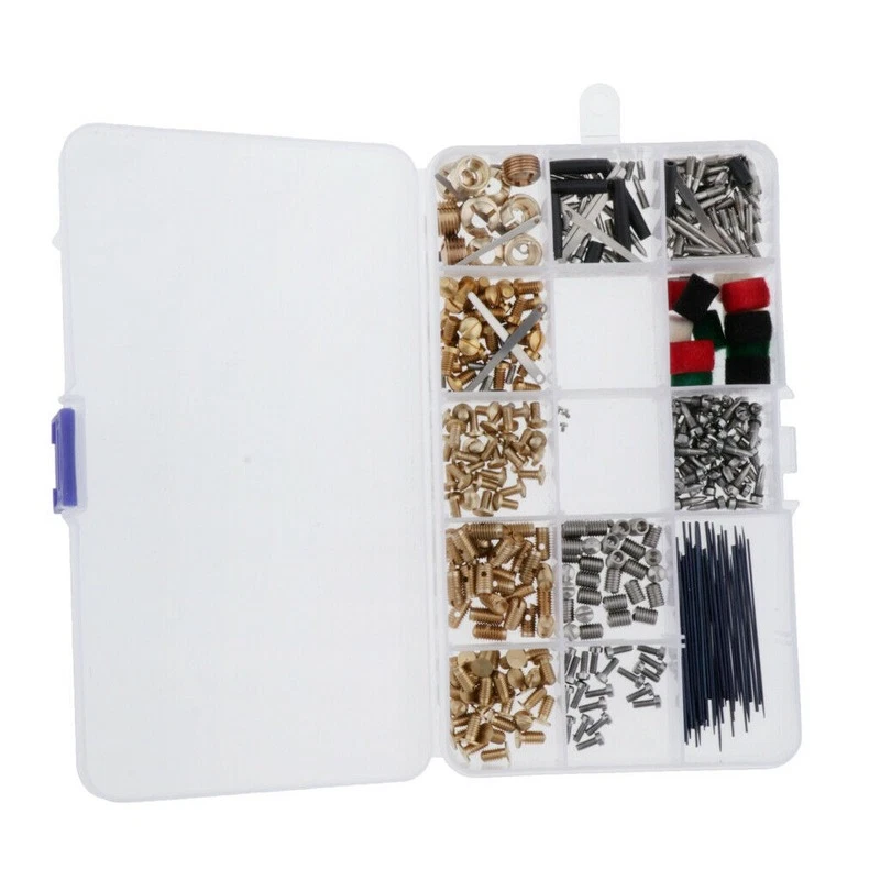 Herramientas de reparación de saxofones repuestos tornillos + incrustaciones de botón de llave de saxo + resortes EE. UU. Foto 4 de 4