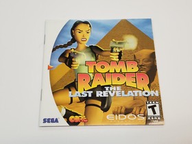 Tomb Raider Last Revelation CIB Complete Game Sega Dreamcast Tested *