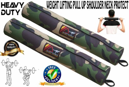 camo Barbell Pad Support Squat Bar Weight Lifting Pull Up Neck Shoulder Protect