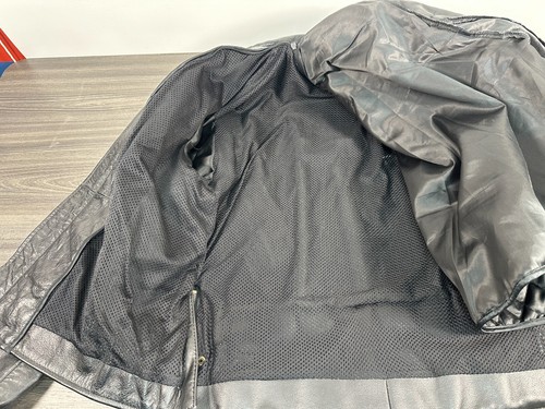 Hot Leather Motorcycle Jacket Sz 48 Personalized w/ Woody Woodpecker - Picture 9 of 21