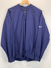 Vintage Nike Golf Pullover Windbreaker Jacket Sz L VGUC Navy