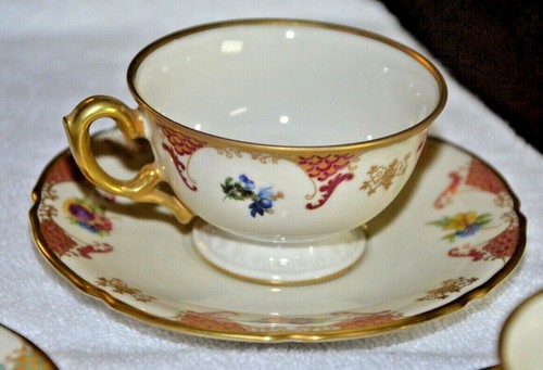 qty 3, BEAUTIFUL VINTAGE SUISSE LANGENTHAL DEMITASSE CUP & SAUCERs - Picture 4 of 7