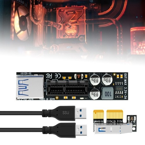 Mainboard PCIE Card Expansion Card Line PCI-E x1 PCIE3.0 Extension Cable - Afbeelding 3 van 9