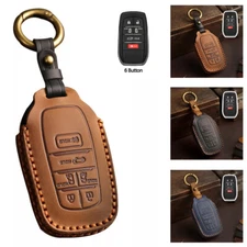 Leather Car Smart Key Fob Case Cover Bag For Toyota Sienna 2021-2023 USA