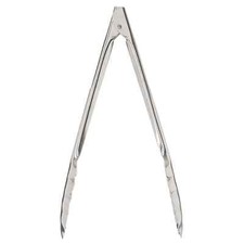Browne Foodservice 4512 Extra Heavy Duty Spring Tongs, 12"