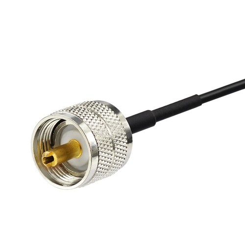 PL259 UHF to 3.5mm mono 1/8" TS plug CCTV Camera Monitor antenna 1M RG174 Cable - Zdjęcie 3 z 3