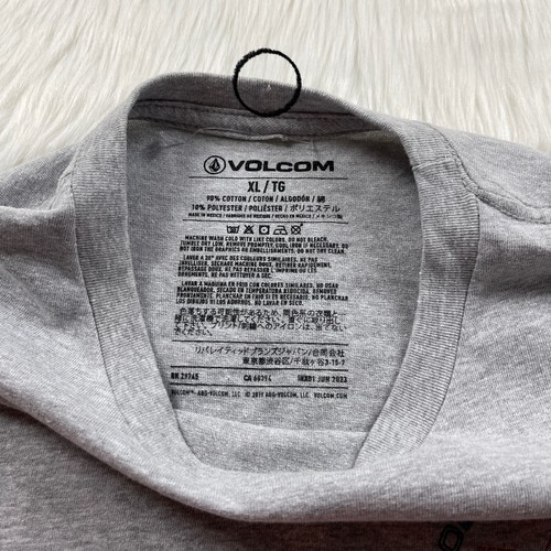 Volcom Live Like Sion Waikiki Gray T-Shirt Men's Size XL Short Sleeve Tee NWT - Picture 6 of 10