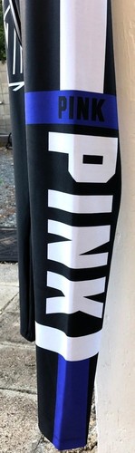 S NIP VICTORIA SECRET PINK Black White Blue Red Ultimate Yoga Leggings Pants NEW - Picture 3 of 4