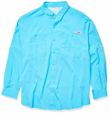 Columbia Mens Bahama Ii Long Sleeve Shirt White Cap 5XT