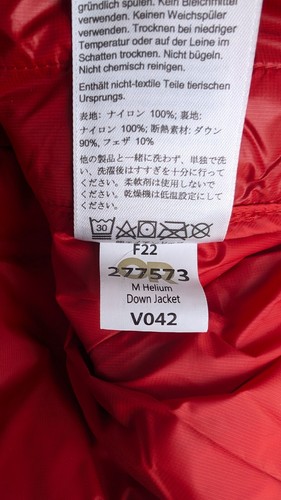 Outdoor Research Helium Down Jacket Mens 2XL Cranberry 800 Fill Puffer $249 NWT - Picture 12 of 14