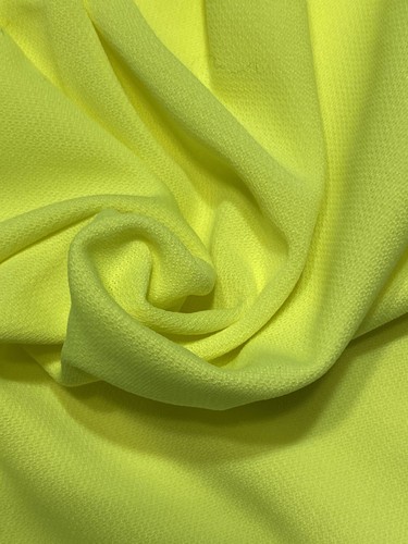 Fluorescent Yellow Solid Stretch Polyester Jersey Knit Fabric 42” x 72” 2 Cuts - Picture 6 of 6