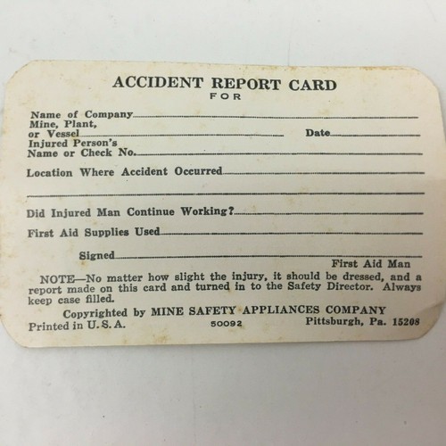 MSA Safety Equipment Headquarters First Aid Packet with Contents Collectibles - Picture 4 of 7