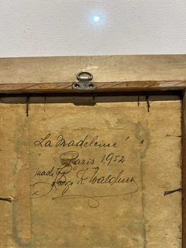 Pintura al óleo de colección Francia París firmada 1952 La Madeleine rara única difícil de encontrar - Imagen 13 de 18