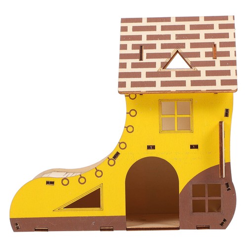 Squirrel Cage Accessories Hamster Wooden Habitat Guinea Pig Hideout - Bild 10 von 12