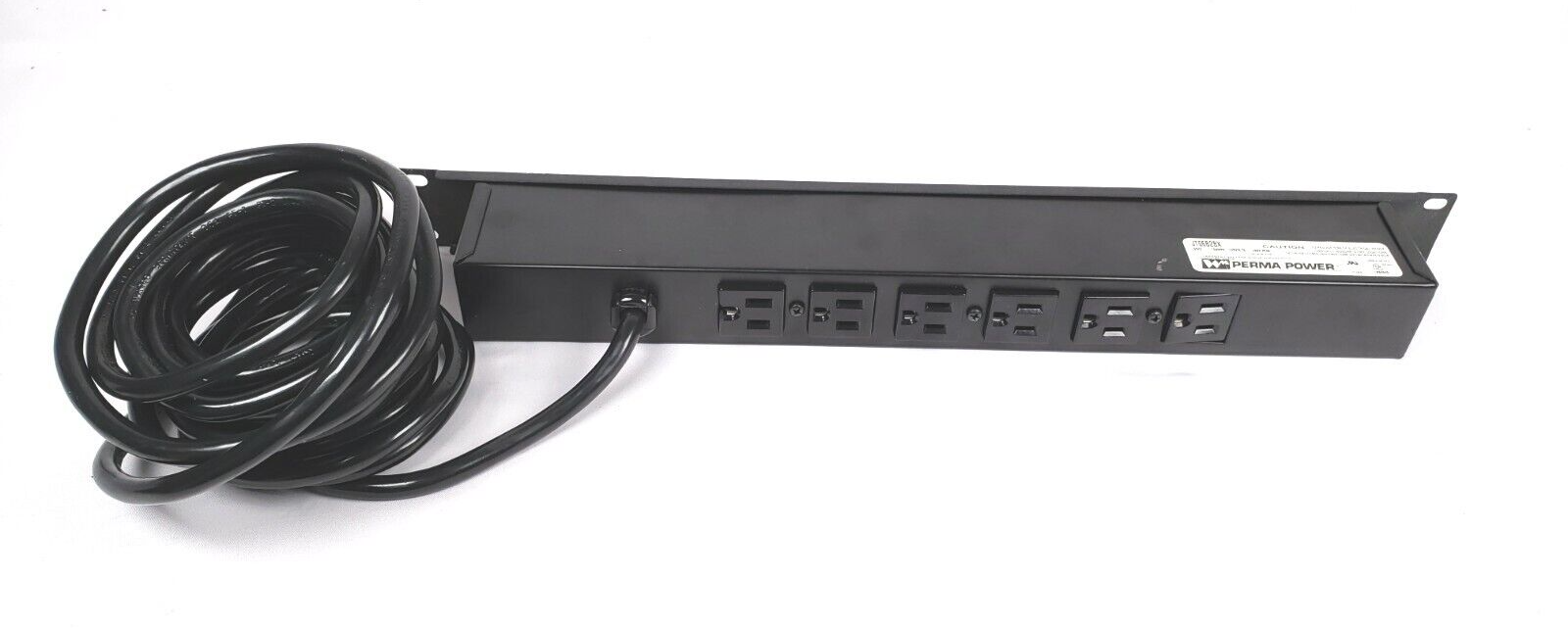 Perma Power 6Outlet 15Amp Rackmount Computer Grade Surge Strip w + 15