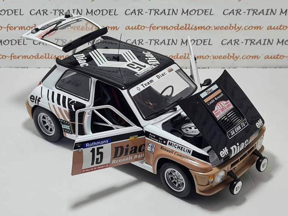 Renault 5 Turbo DIAC - Universal Hobbies 1:18 1/18 1-18 - Immagine 4 di 4