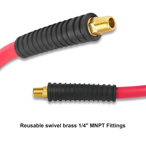 Manguera de aire híbrida Aain ligera, resistente a las torceduras, flexibilidad para todo tipo de clima 3/8 pulgadas - Imagen 4 de 6
