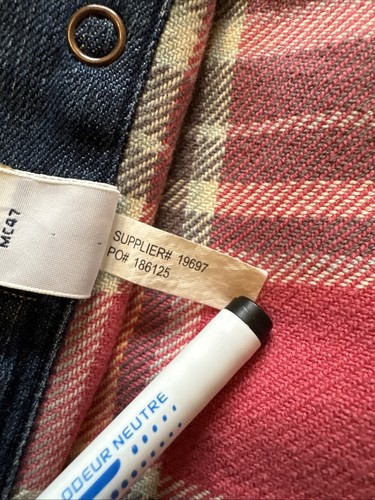 Vintage Polo Ralph Lauren Denim Shirt Mens Small Blue Pearl Snap Flannel Lined - Picture 10 of 12
