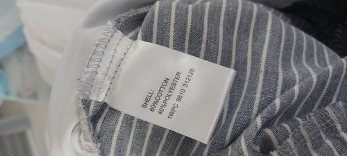 Miss Valley pinstriped wide leg crop pants pull on - Picture 7 of 7
