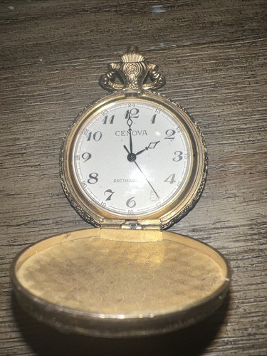 Cenova Pocket Watch Vintage Geese/Duck Running Works Perfect - Foto 1 di 10