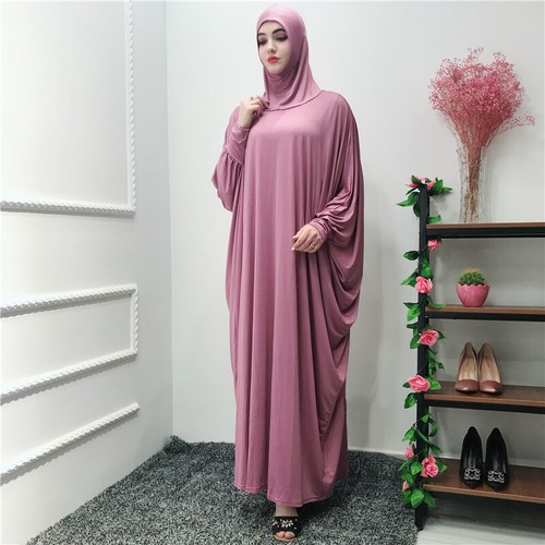 Burqa Overhead Khimar Caftan Abaya Muslim Women Prayer Dress Islamic Kaftan Robe - Picture 155 of 284