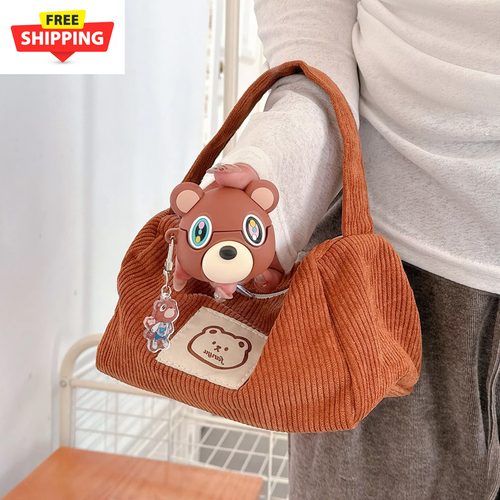 Kawaii Kanye Dropout Bear Teddy Bear Creative Earphone Case For Airpods 4 3 2 1 - Picture 5 of 10