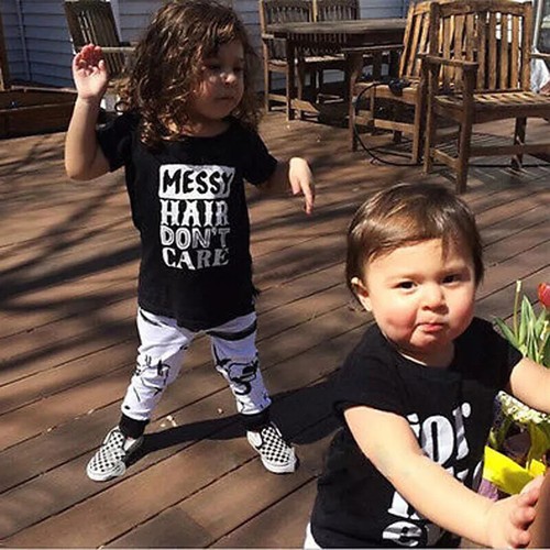 Baby Boy Clothes Summer Outfits Short Sleeve Letter Printed T-Shirt Tops+Shorts - Picture 5 of 13