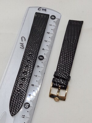 15 mm Concord  Lizard Leather Watch Strap Band vintage NOS Swiss Made # X2