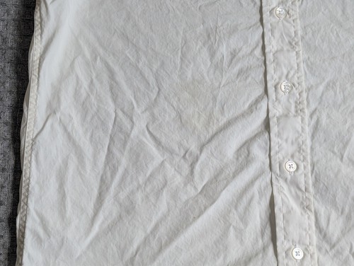 Gitman Bros Shirt Men 15.5x32 Ivory Button Up Long Sleeve USA Made Monogrammed - Picture 7 of 15