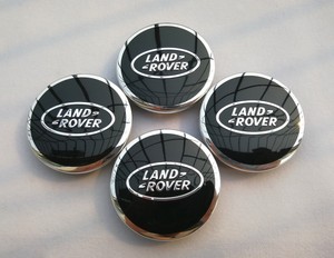 4x RANGE ROVER BLACK CENTER WHEEL BLACK EMBLEM BADGE HUB CAPS 63MM 2.5/"