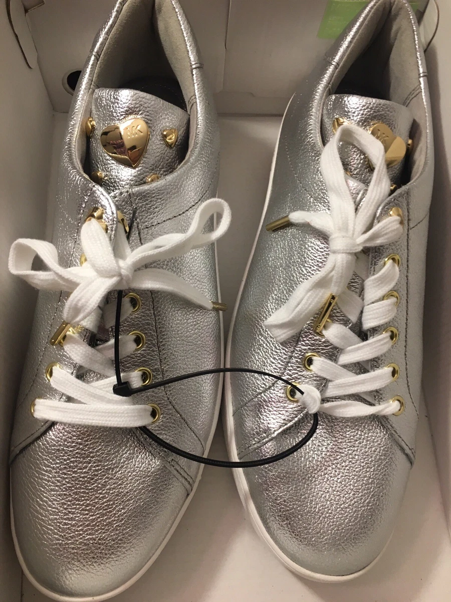 Michael kors silver tennis shoes sale