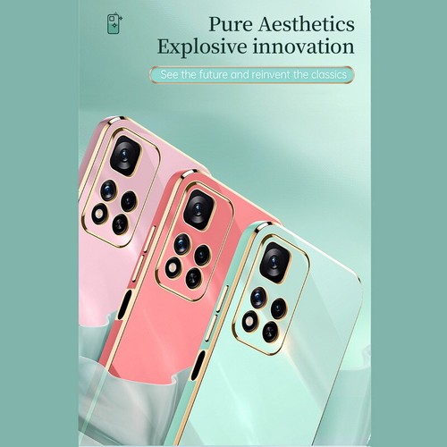 Shockproof Plating Case For Xiaomi Poco F6 Pro 13T Redmi Note 11 10 Pro Cover - Picture 6 of 19