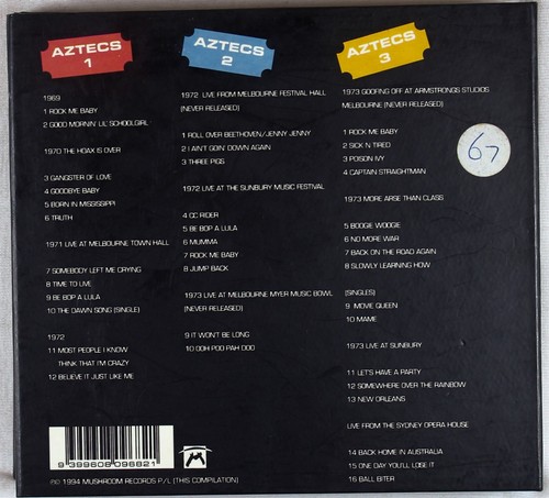 Billy Thorpe & The Aztecs Lock Up Your Mothers (CD, 1994) - Imagen 2 de 2