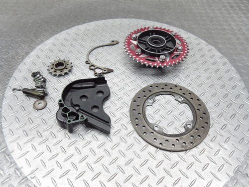 Honda CBR1000 RR 2007 06-07 piñón delantero trasero cubierta buje freno rotor lote - Imagen 7 de 12
