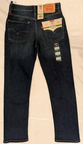 Boys Levi’s 511 Slim Flex Stretch Sz 12 Reg 26x27 Jeans - Brand New W/ Tags - Picture 2 of 11