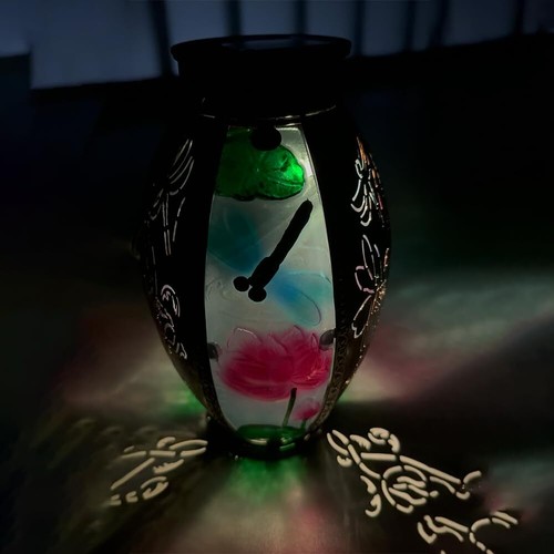 Solar Lanterns Outdoor Dragonfly Solar Lanterns Stained Glass & Metal Solar P... - Picture 5 of 7