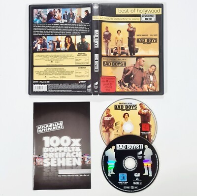 2-DVD Collectors Pack BAD BOYS dt Lawrence/Smith/Bay/Bruckheimer/Cops/Action/Fun