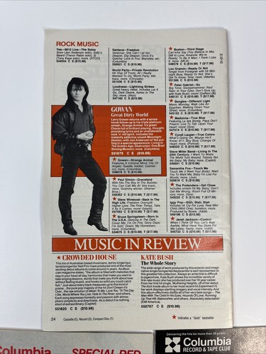 Columbia House Music Club Catalogue/Magazine lot Ozzy Randy Rhoad U2 Idol - Picture 13 of 20